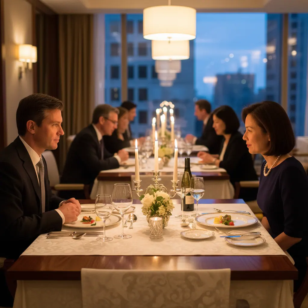 Étiquette dîner d'affaires : savoir-vivre à table en 2026