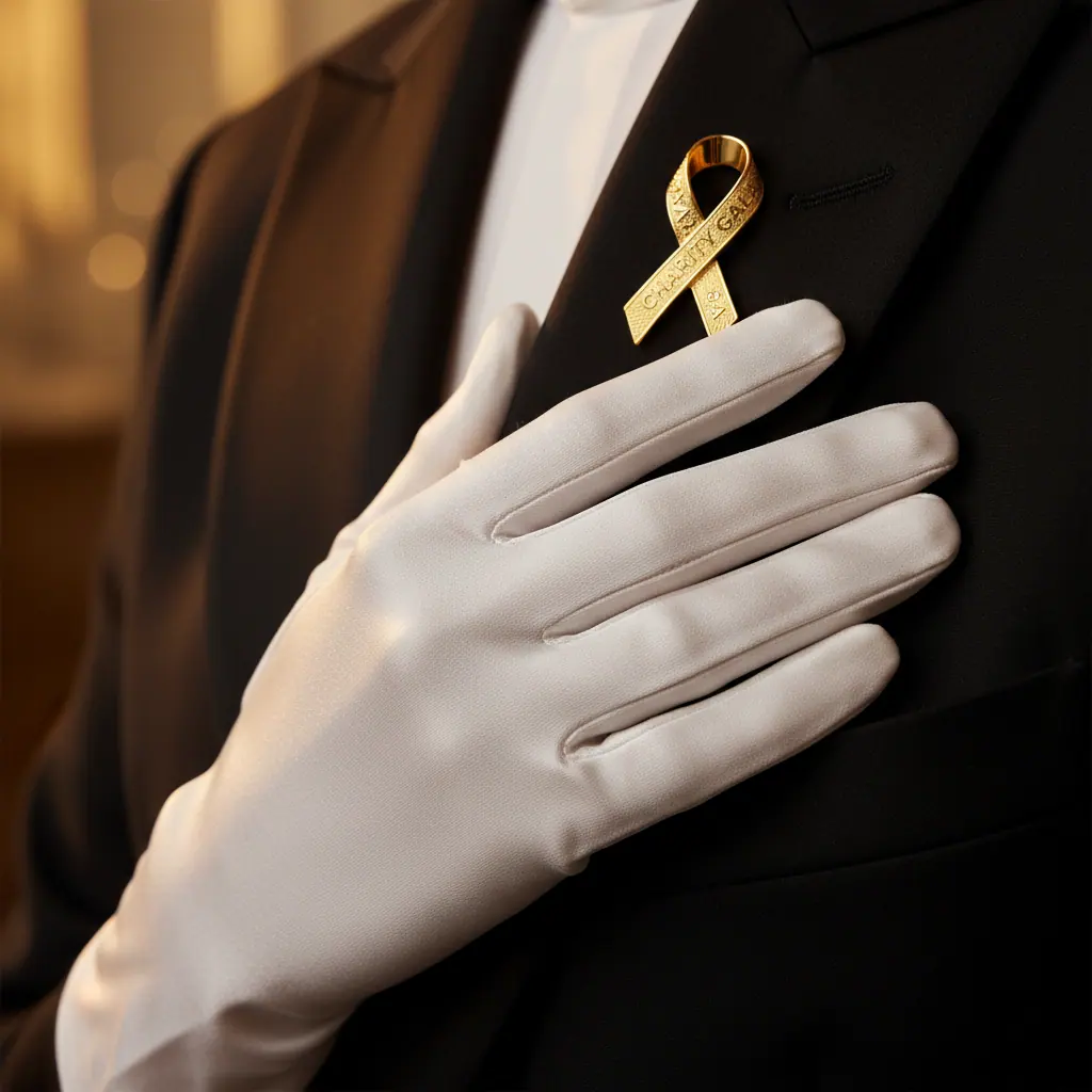 Détail de robe longue en mousseline noire avec broderie de perles et clutch satin