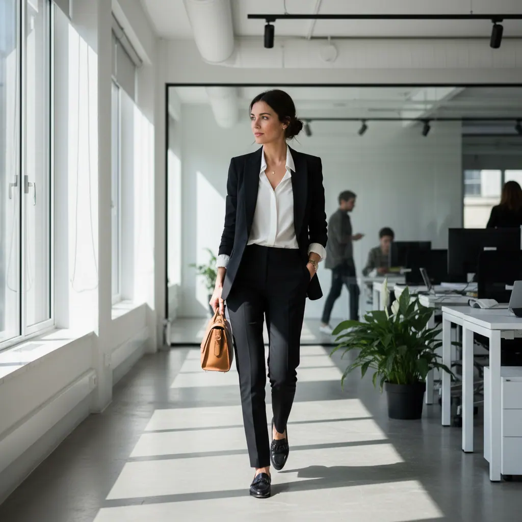 Tailleur pantalon femme élégant : guide bureau et soirée