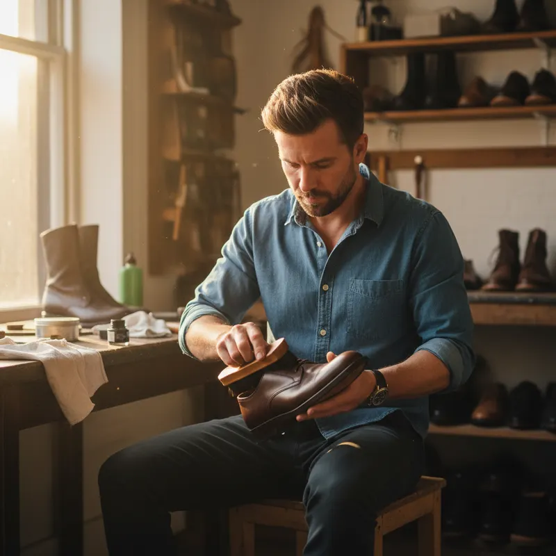 entretenir ses chaussures en cuir — exemple